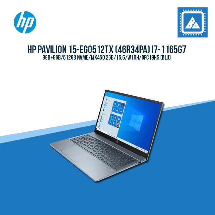 HP PAVILION 15-EG0512TX (46R34PA) I7-1165G7 For Freelancers and Students Laptop