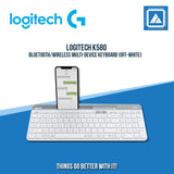 LOGITECH BLUETOOTH/WIRELESS MULTI-DEVICE KEYBOARD K580 (OFF-WHITE)