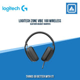 LOGITECH ZONE VIBE 100 WIRELESS BLUETOOTH HEADSET (GRAPHITE)