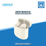 EDIFIER TWS200 PLUS TRUE WIRELESS BLUETOOTH EARBUDS (IVORY)