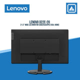 LENOVO D22E-20 21.5" WIDE LED MONITOR (66D2KAC6PH) (VGA, HDMI)