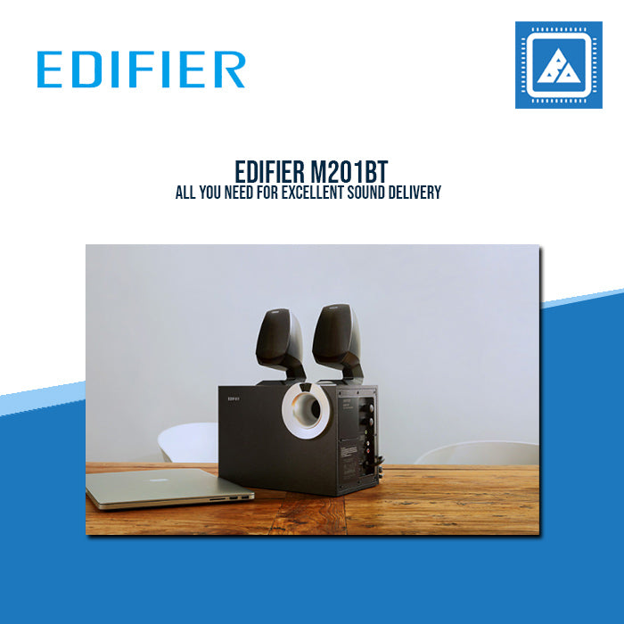 Edifier M201BT 2.1 Bluetooth Multimedia Speaker System - Black