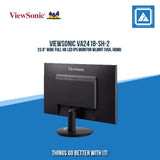 VIEWSONIC VA2418-SH-2 23.8" WIDE FULL HD LED IPS MONITOR WLMNT (VGA, HDMI)