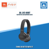 JBL LIVE 400BT BLUETOOTH ON-EAR HEADPHONES (BLACK)