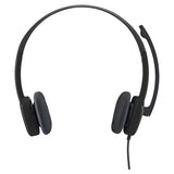 LOGITECH H151 STEREO HEADSET (BLACK)