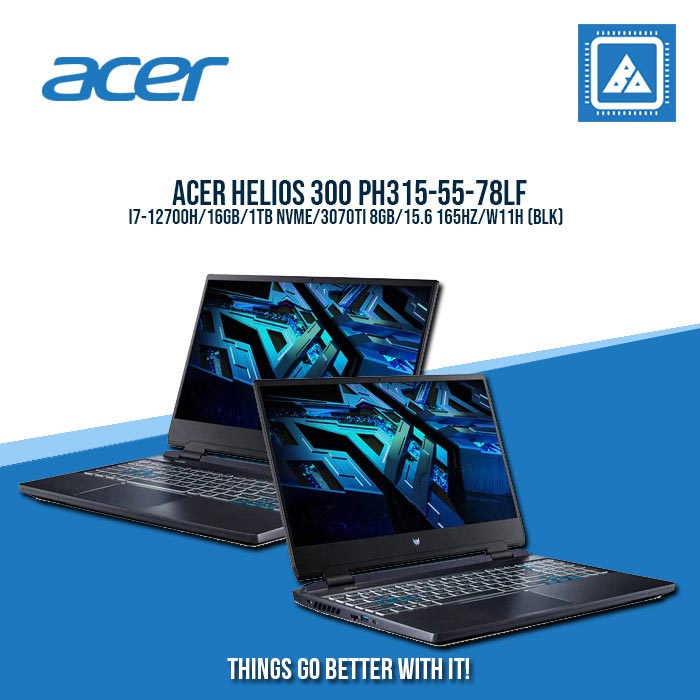 ACER HELIOS 300 PH315-55-78LF I7-12700H  | Gaming Laptop And AutoCAD Users