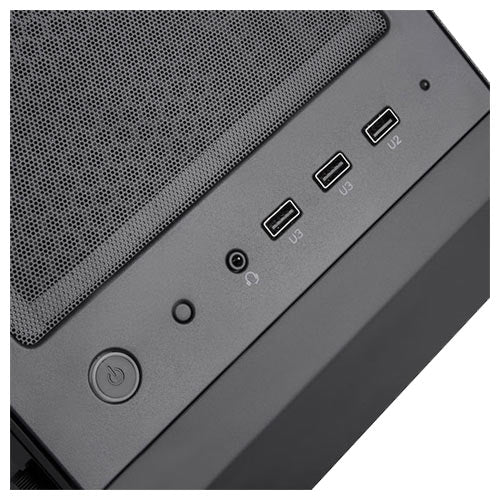 FARA B1 Lucid Rainbow Black ATX Mid-Tower Case with Tempered Glass Window