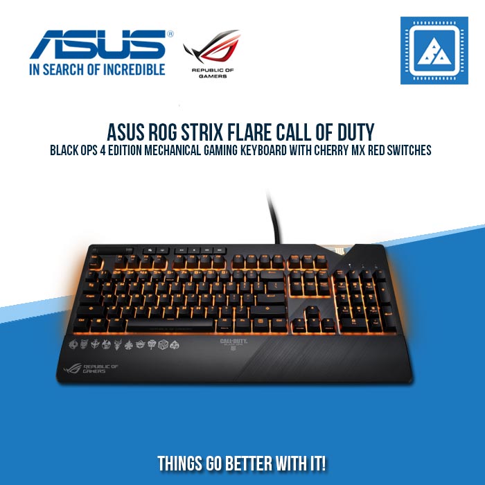 ASUS STRIX FLARE CALL OF DUTY EDITION MECHANICAL RGB GAMING KEYBOARD (RED SWITCH)