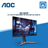 AOC 24G2SP 23.8" FHD LED IPS GAMING MONITOR 1MS 165HZ WLMNT (VGA, 2XHDMI, DP)