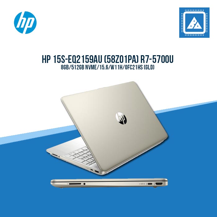 HP 15S-EQ2159AU (58Z01PA) R7-5700U Best for Work From Home Laptop