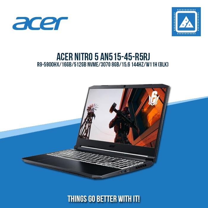 ACER NITRO 5 AN515-45-R5RJ R9-5900HX/16GB/512GB NVME/3070 8GB | BEST FOR GAMING AND AUTOCAD LAPTOP