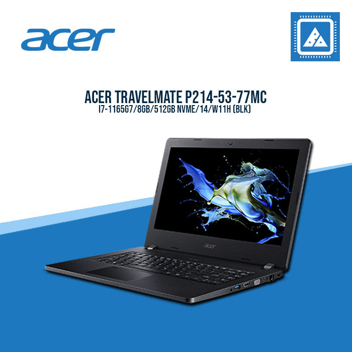 ACER TRAVELMATE P214-53-77MC I7-1165G7 Gaming Laptop  (BLK)