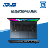 ASUS VIVOBOOK PRO K3500PH-L1085TS I5-11300H/8GB/512GB NVME/1650 4GB | BEST FOR GAMING AND AUTOCAD LAPTOP