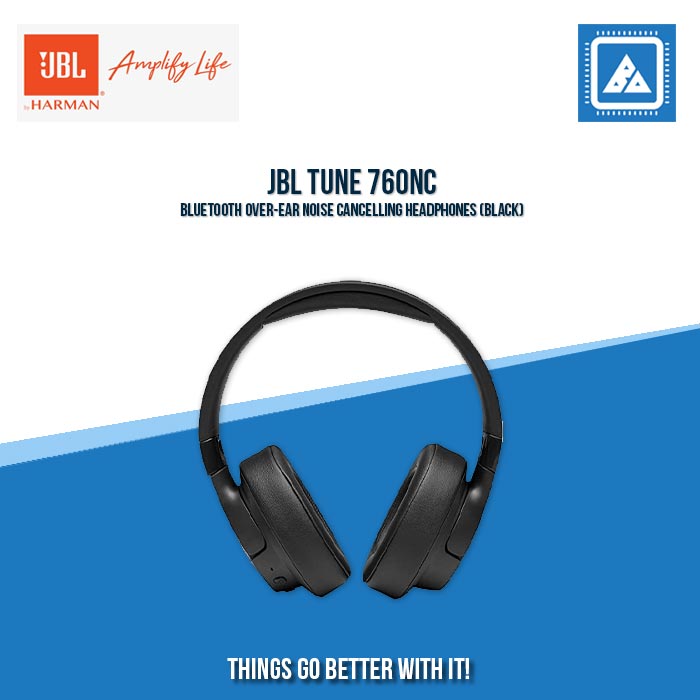 JBL TUNE 760NC BLUETOOTH OVER-EAR NOISE CANCELLING HEADPHONES (BLACK)