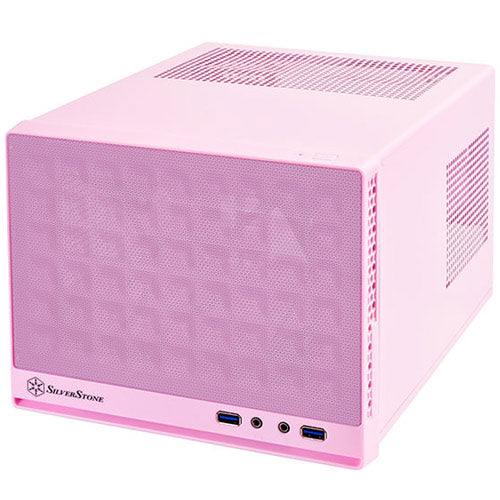Sugo 13 Black | Pink | White - Mesh Front Mini  ITX Case - USB 3.0