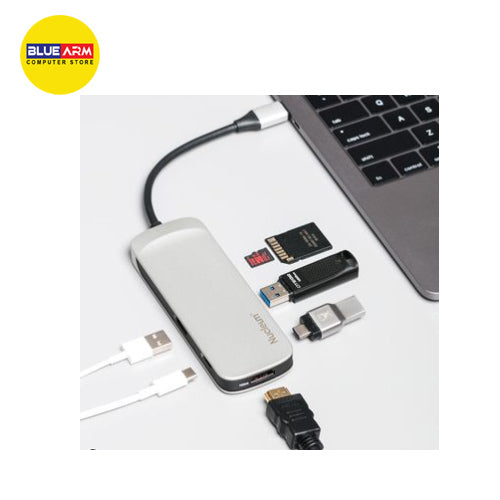 KINGSTON NUCLEUM USB-C TO HDMI/2XUSB-C/2XUSB-A 3.1/SD/MICRO SD ADAPTER