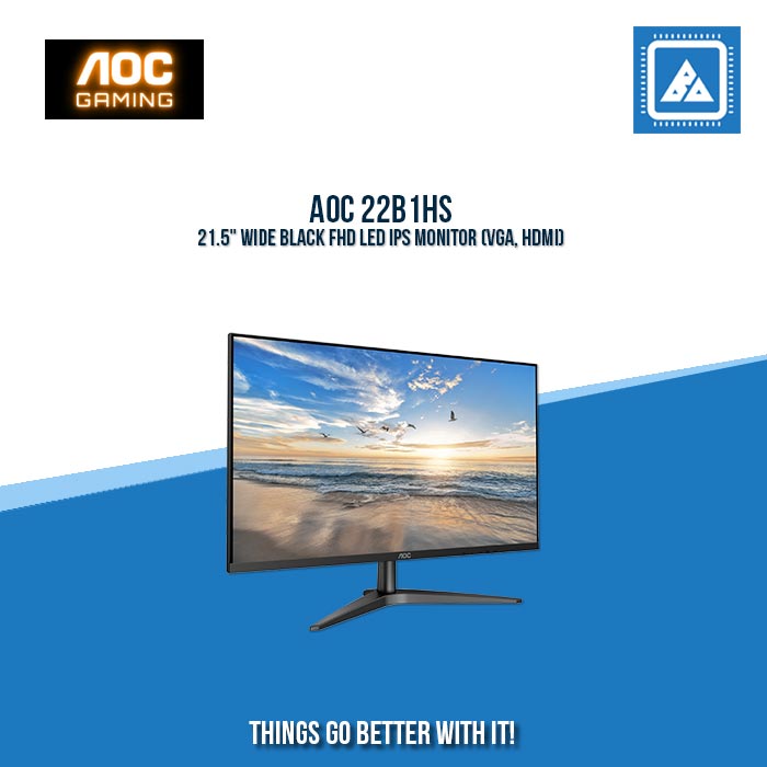 AOC 22B1HS 21.5" WIDE BLACK FHD LED IPS MONITOR (VGA, HDMI) – BlueArm ...