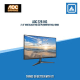 AOC 22B1HS 21.5" WIDE BLACK FHD LED IPS MONITOR (VGA, HDMI)