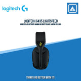 LOGITECH G435 LIGHTSPEED WIRELESS/BLUETOOTH GAMING HEADSET (BLACK & NEON YELLOW)