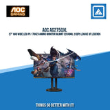 AOC AG275QXL 27" QHD WIDE LED IPS 170HZ GAMING MONITOR WLMNT (2XHDMI, 2XDP) LEAGUE OF LEGENDS
