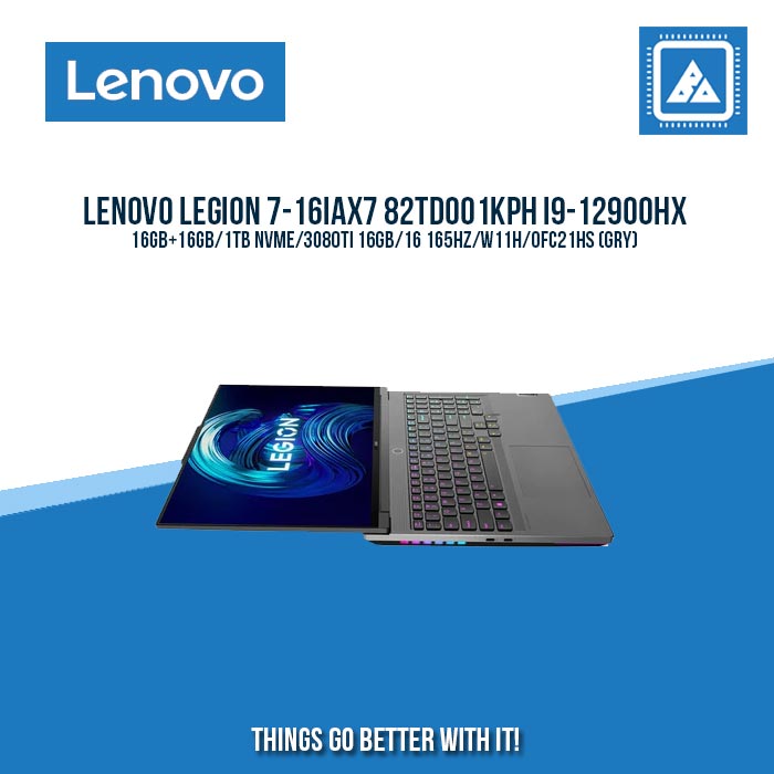 LENOVO LEGION 7-16IAX7 82TD001KPH I9-12900HX/16GB+16GB/1TB NVME/3080TI 16GB | BEST FOR GAMING AND AUTOCAD LAPTOP