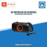 JBL PARTYBOX ON-THE-GO PORTABLE BLUETOOTH SPEAKER W/ WIRELESS MIC (BLACK)