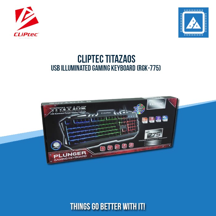 CLIPTEC TITAZAOS USB ILLUMINATED GAMING KEYBOARD (RGK-775)