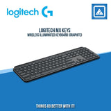 LOGITECH MX KEYS WIRELESS ILLUMINATED KEYBOARD (GRAPHITE)