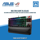 ASUS ROG STRIX SCOPE TKL DELUXE RGB MECHANICAL GAMING KEYBOARD (BLUE SWITCH) W/ WRIST REST