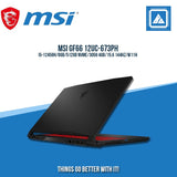 MSI GF66 12UC-673PH I5-12450H/8GB/512GB NVME/3050 4GB | BEST FOR FREELANCERS LAPTOP