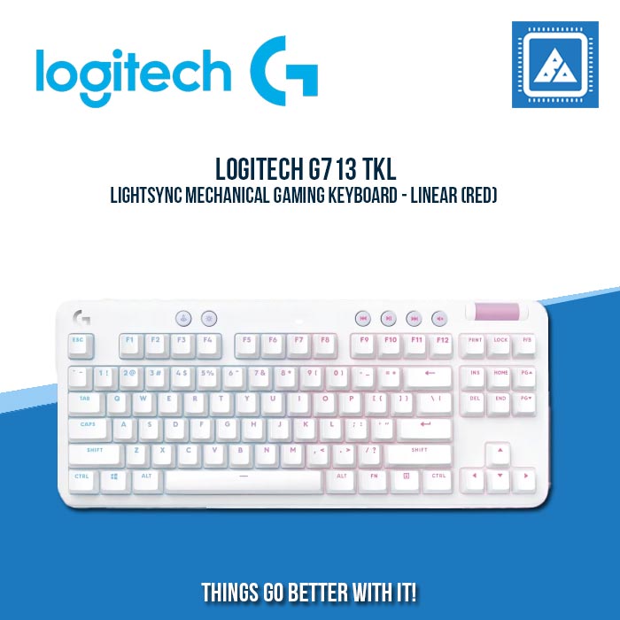 LOGITECH G713 TKL LIGHTSYNC MECHANICAL GAMING KEYBOARD - LINEAR (RED)