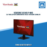 VIEWSONIC VX2405-P-MHD 23.8" WIDE LED FHD IPS GAMING MONITOR 144HZ W/ SPKR WLMNT (2XHDMI, DP)