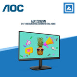 AOC 22B2HN 21.5" WIDE BLACK FHD LED MONITOR (VGA, HDMI)