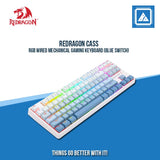 REDRAGON CASS RGB WIRED MECHANICAL GAMING KEYBOARD (BLUE SWITCH)