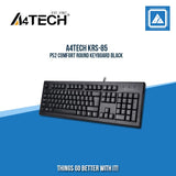 A4TECH KRS-83 PS2 COMFORT ROUND SPILL PROOF KEYBOARD (BLACK)