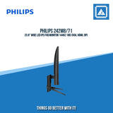 PHILIPS 242M8/71 23.8" WIDE LED IPS FHD MONITOR 144HZ 1MS (VGA, HDMI, DP)