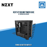 NZXT H710B MID TOWER CASE W/ TEMPERED GLASS (BLACK)