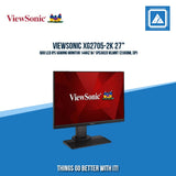 VIEWSONIC XG2705-2K 27" QHD LED IPS GAMING MONITOR 144HZ W/ SPEAKER WLMNT (2XHDMI, DP)