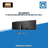 AOC AG493UCX 49" DUAL QHD LED CURVED GAMING MONITOR 1MS 120HZ (HDMI, DP,TYPE-C, USB3.0)