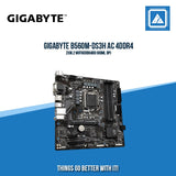 GIGABYTE B560M-DS3H AC 4DDR4 2XM.2 MOTHERBOARD (HDMI, DP)