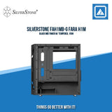 SILVERSTONE FAH1MB-G FARA H1M BLACK MID TOWER W/ TEMPERED, 1FAN