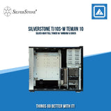 SILVERSTONE TJ10S-W TEMJIN 10 SILVER 4BAY FULL TOWER W/ WINDOW & COVER
