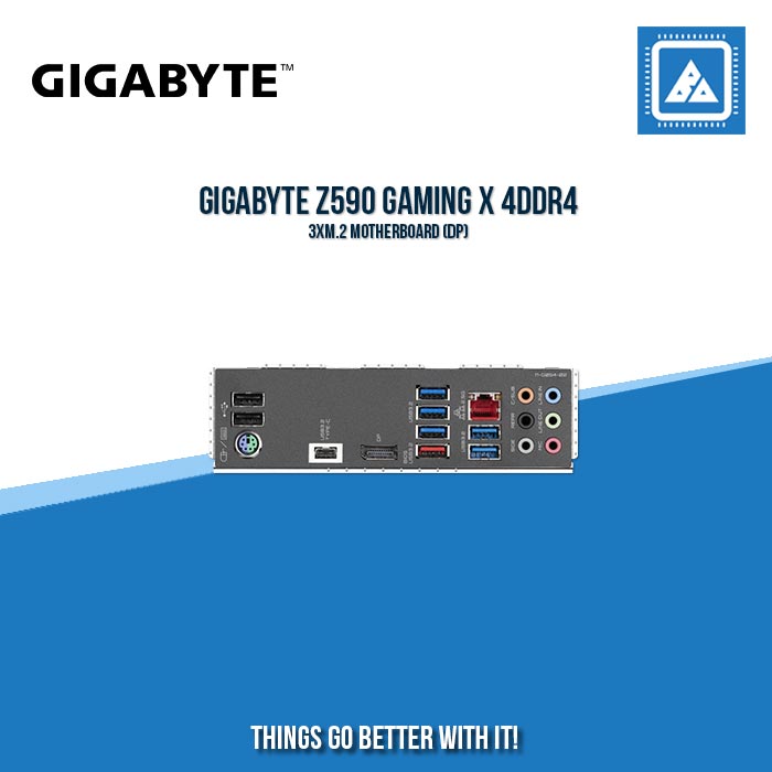 GIGABYTE Z590 GAMING X 4DDR4 3XM.2 MOTHERBOARD (DP)