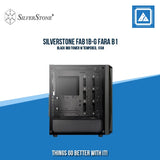 SILVERSTONE FAB1B-G FARA B1 BLACK MID TOWER W TEMPERED, 1FAN