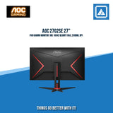 AOC 27G2SE 27" FHD GAMING MONITOR 1MS 165HZ WLMNT (VGA, 2XHDMI, DP)