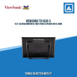 VIEWSONIC TD1630-3 15.6" LED WXGA MONITOR W/ MULTI TOUCH & SPEAKER (DB15, HDMI)