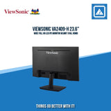 VIEWSONIC VA2409-H 23.6" WIDE FULL HD LED IPS MONITOR WLMNT (VGA, HDMI)