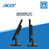 ACER K202HQL 19.5" WIDE LED MONITOR (DB15, HDMI)