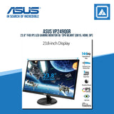 ASUS VP249QGR 23.8" FHD IPS LED GAMING MONITOR W/ SPK WLMNT (DB15, HDMI, DP)