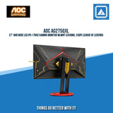 AOC AG275QXL 27" QHD WIDE LED IPS 170HZ GAMING MONITOR WLMNT (2XHDMI, 2XDP) LEAGUE OF LEGENDS